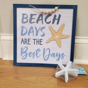 Beach Days Are The Best Days Decor-NWT